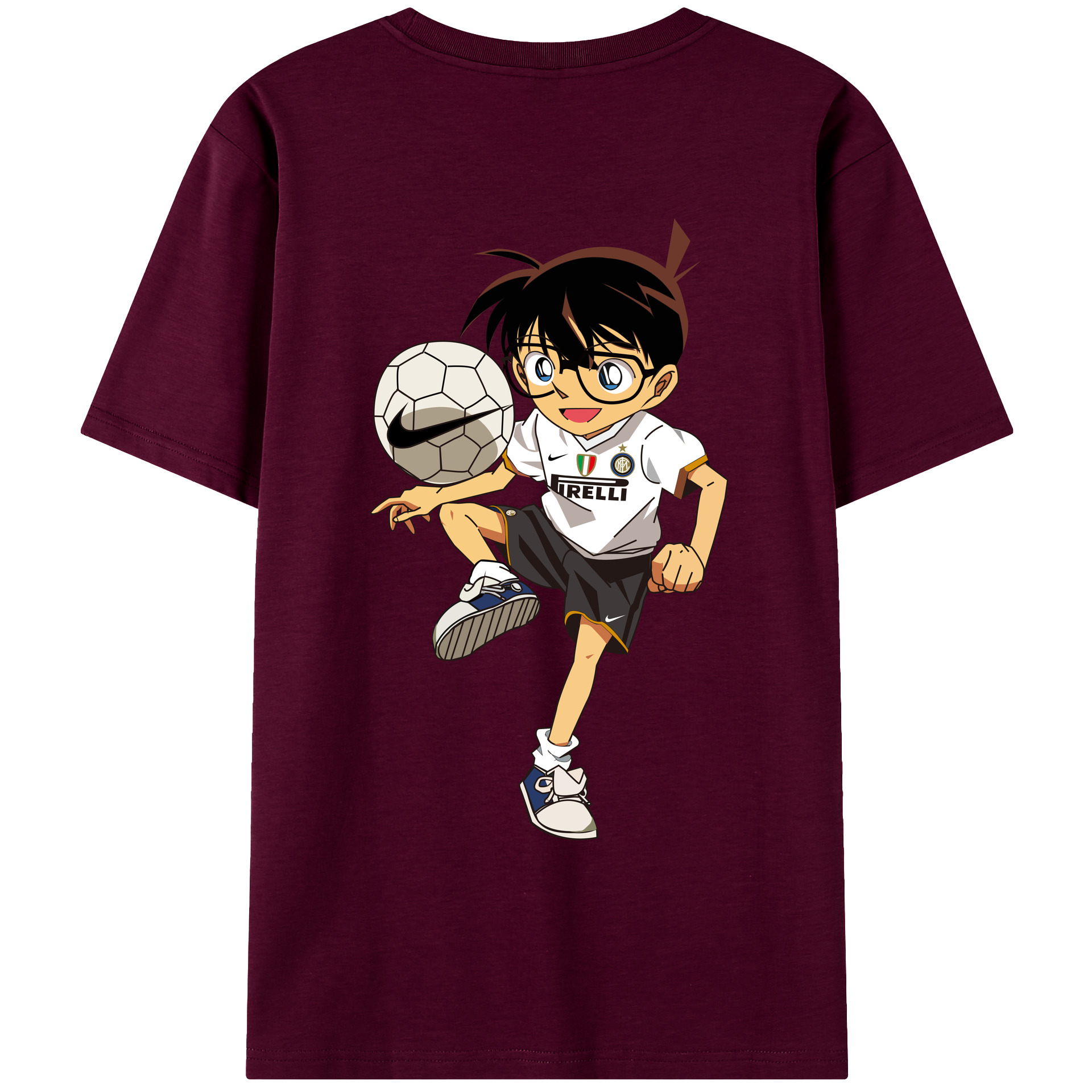 （画像用） 名探偵コナン 江戸川 コナン Detective Conan Conan Edogawa レディース半袖Tシャツ(バックプリント)